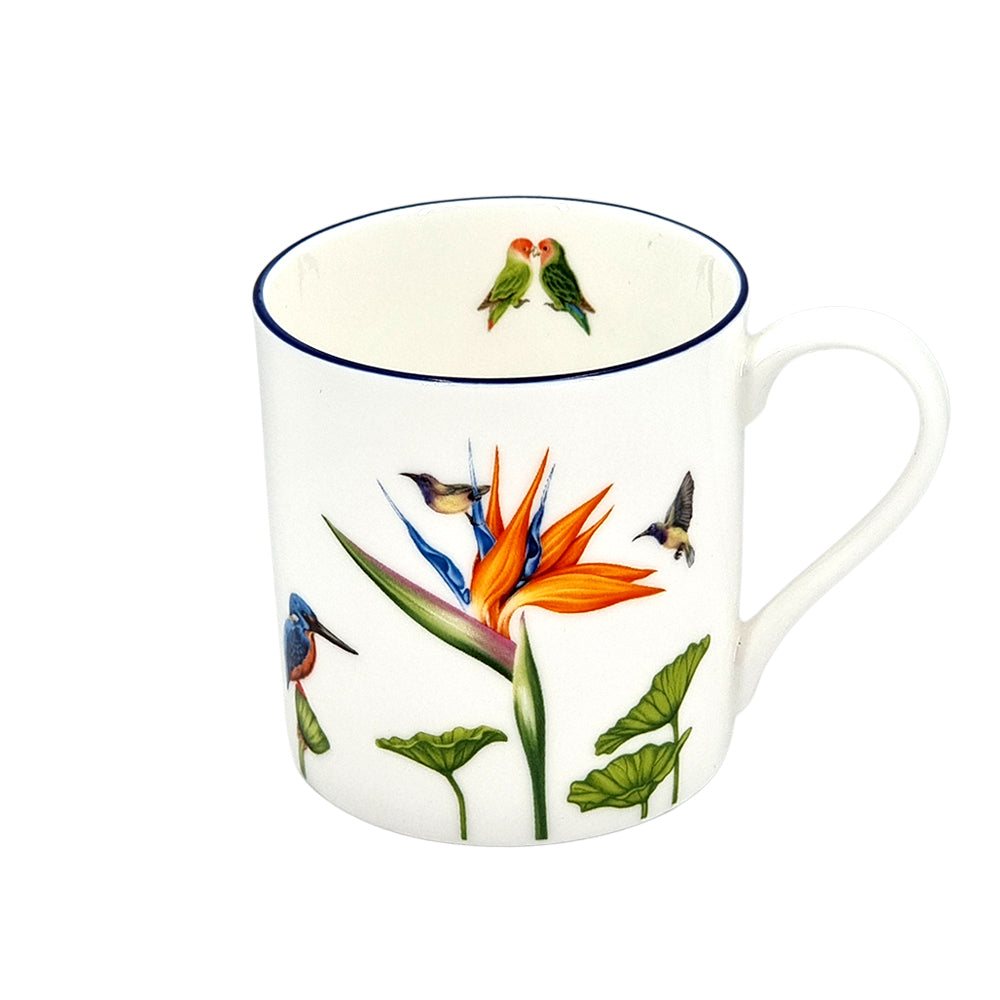 Singapore blue bird mug