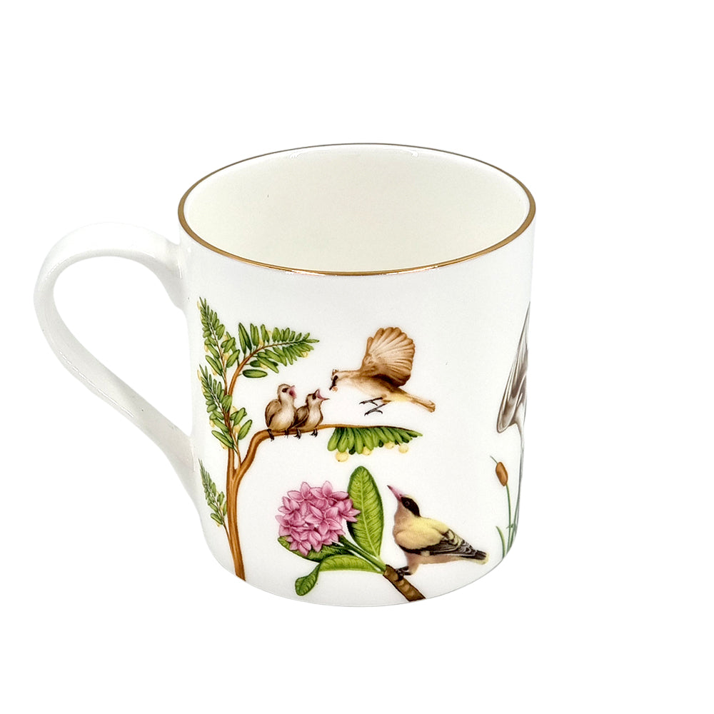 Singapore gold bird mug