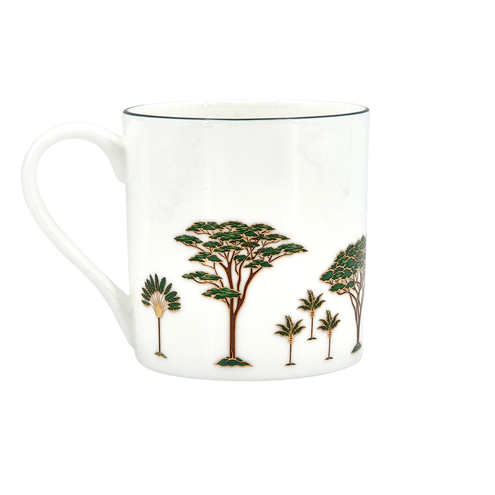 Singapore green tree mug