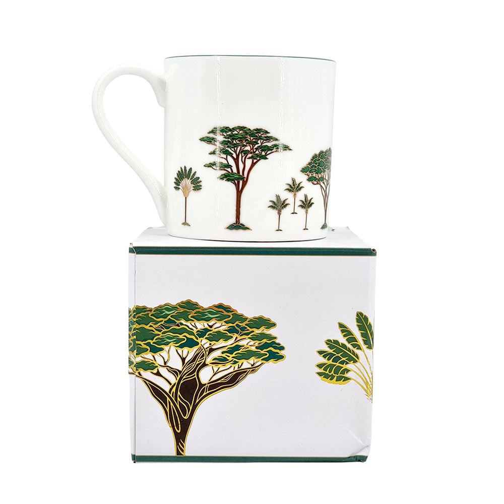 Singapore green tree mug