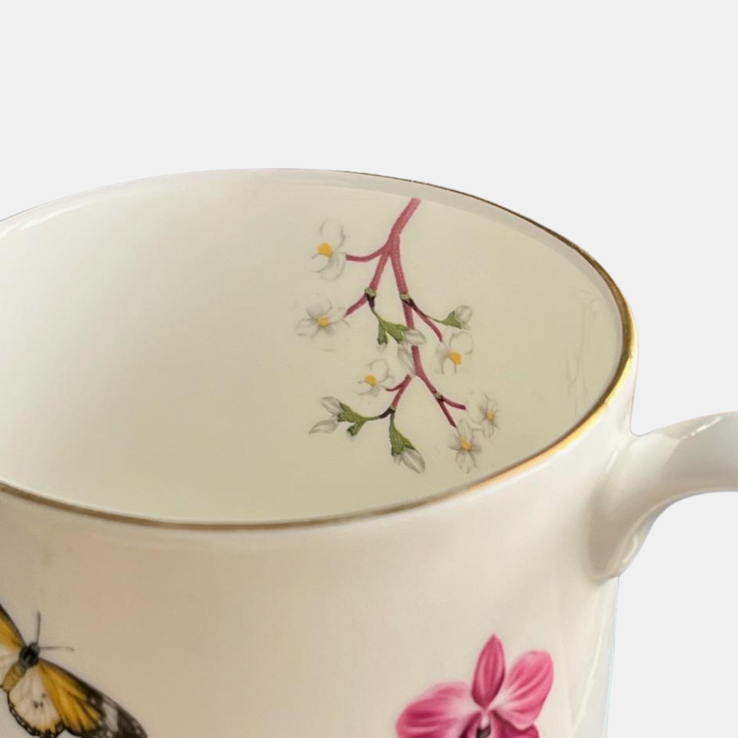Singapore white orchid mug