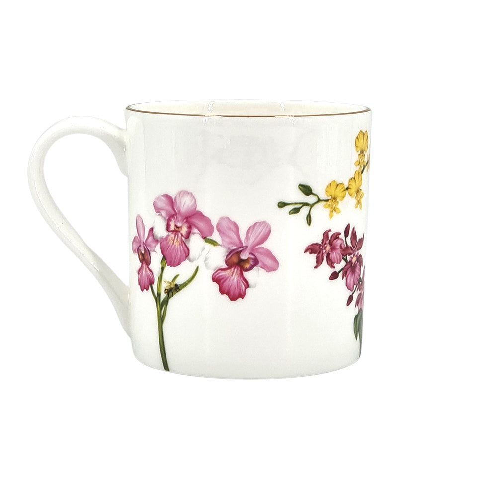 Singapore white orchid mug