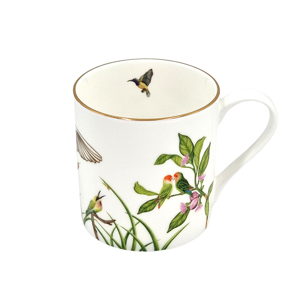Singapore gold bird mug