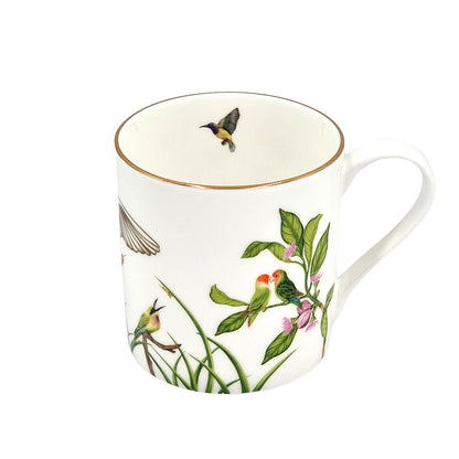 Singapore gold bird mug